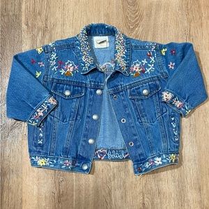Vintage Baby Gap Embroidered Denim Jacket